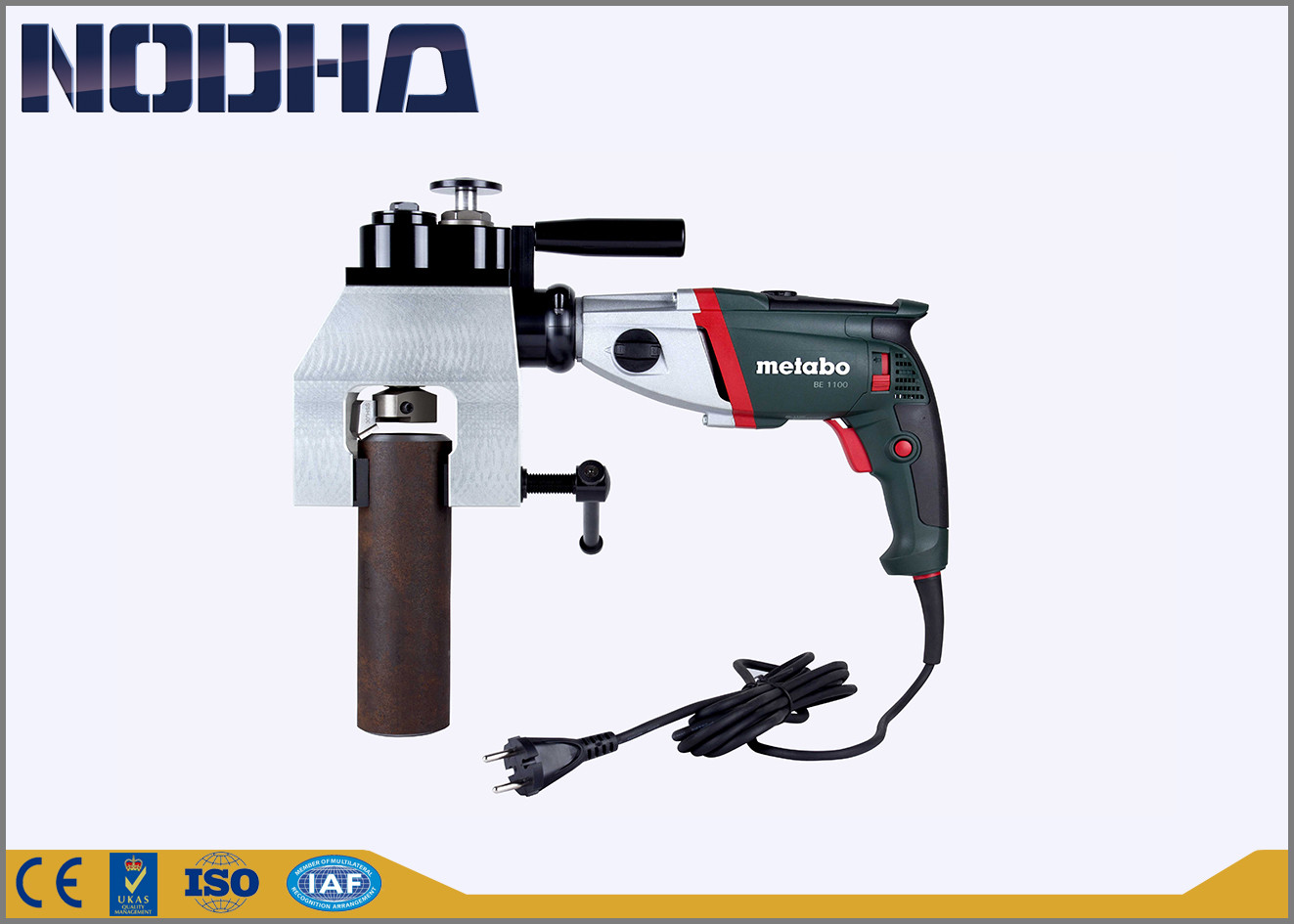 OD - Mounted Auto Feed Pipe Chamfering Machine With Metabo Motor